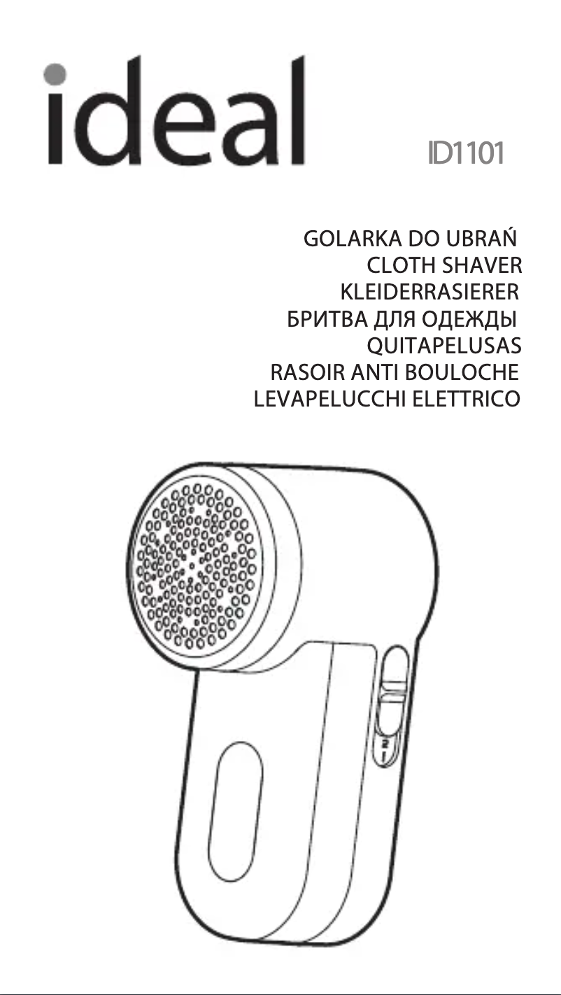 Page 1 of the manual User Manual Eldom IDEAL ID1101