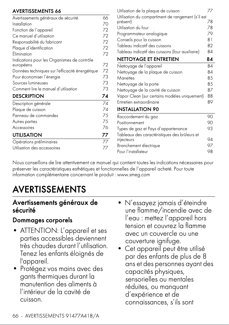 First page image of the manual for C92GMX2