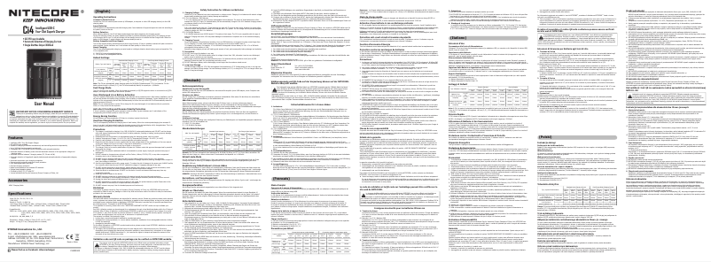 First page image of the manual for Ci4