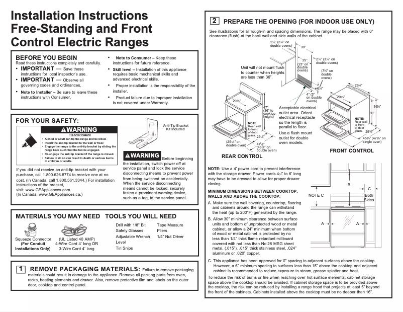 First page image of the manual for JB755BJTS