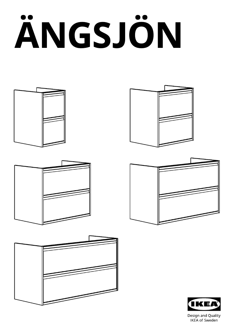 Page 1 of the manual User Manual Ikea ÄNGSJÖN 705.353.53