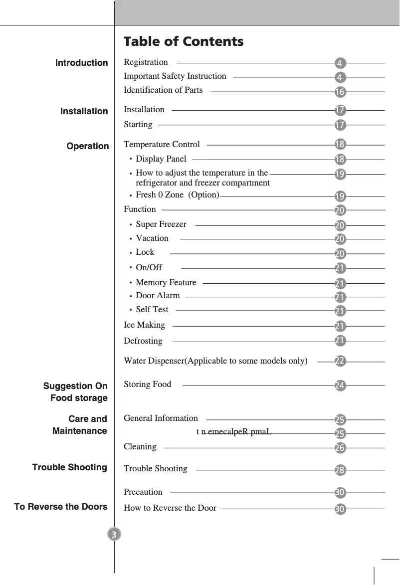 First page image of the manual for GC-F439WLQ