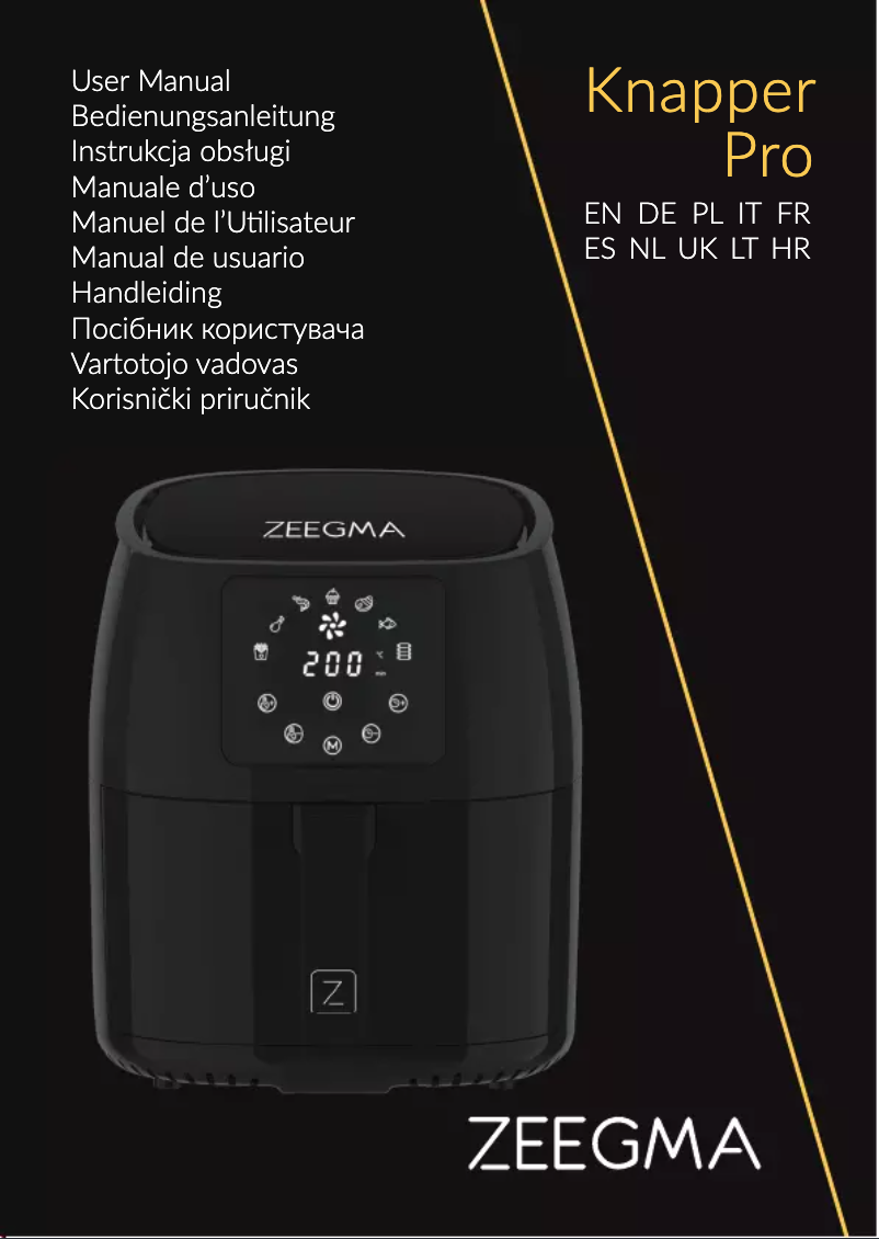 Page 1 of the manual User Manual Zeegma Knapper Pro