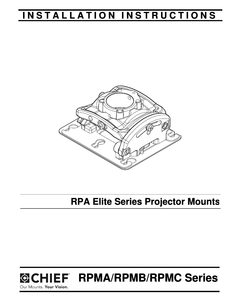First page image of the manual for RPMA281