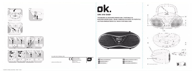 Page 1 of the manual User Manual OK ORC 610 DAB-B