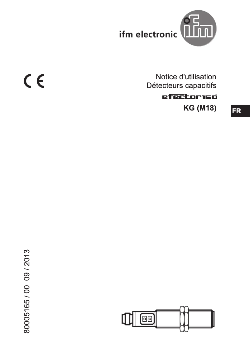 Page 1 of the manual User Manual IFM KG5066