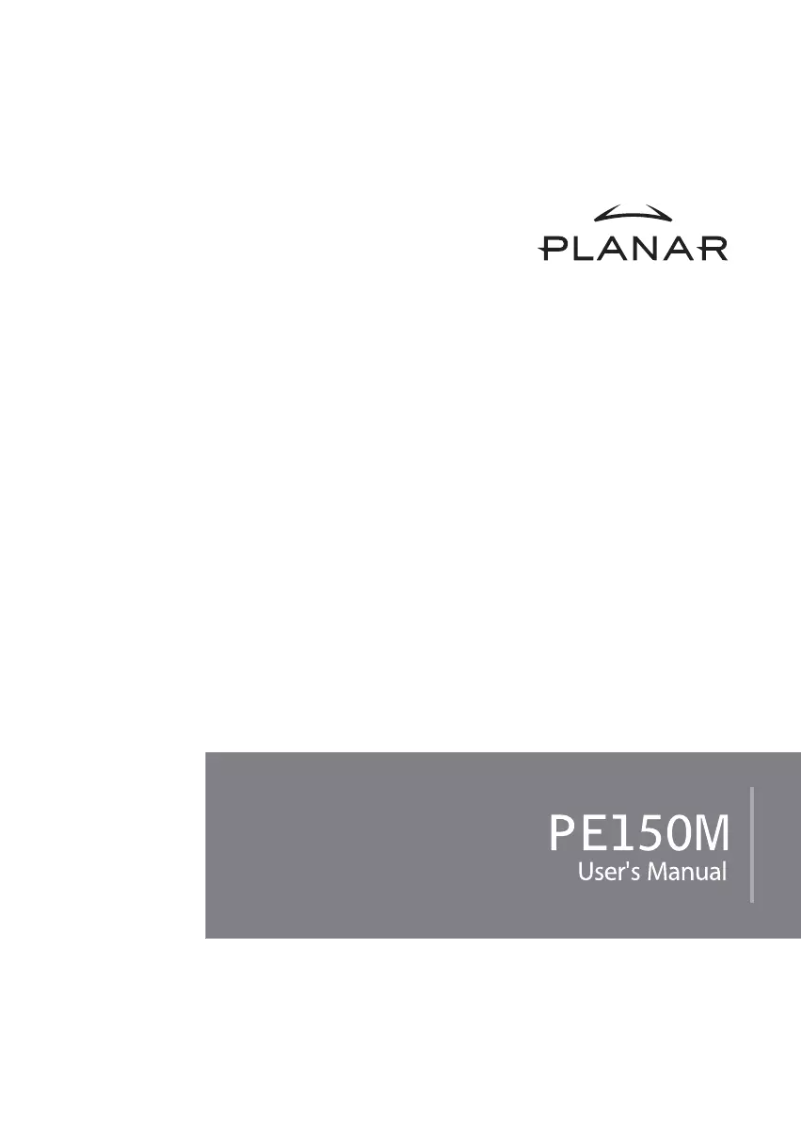 First page image of the manual for PE150M
