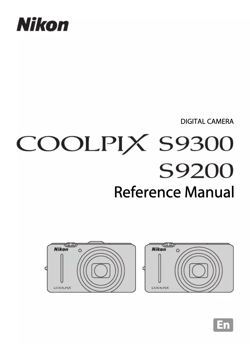 First page image of the manual for Coolpix S9200