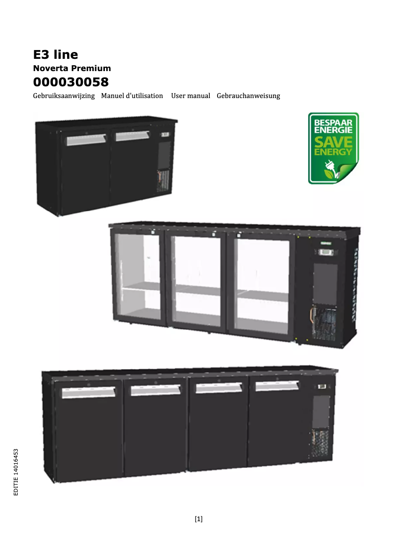 First page image of the manual for Noverta Premium 000030058