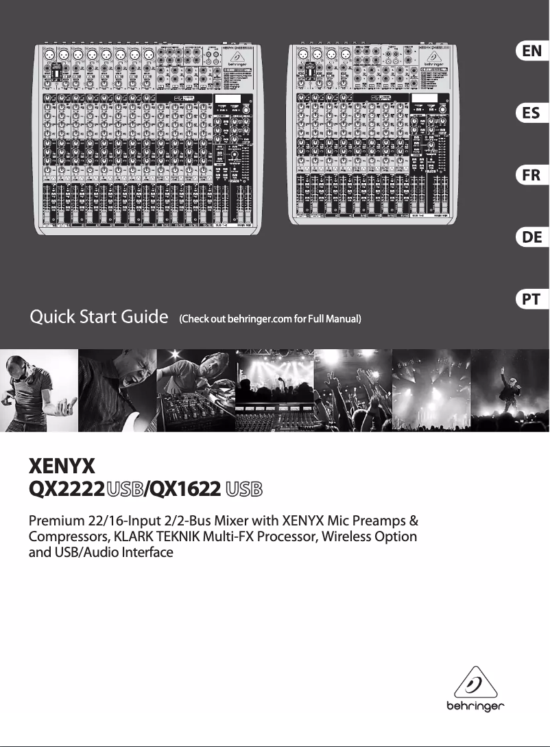 First page image of the manual for QX2222USB