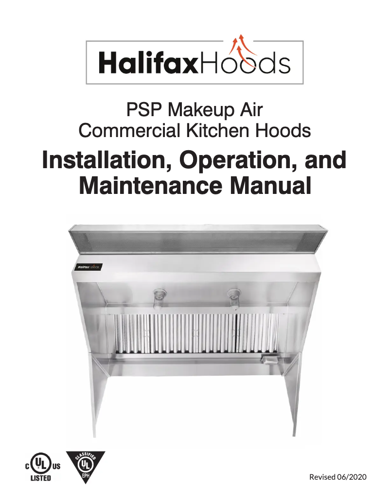 Page 1 of the manual User Manual Halifax LPSHP448