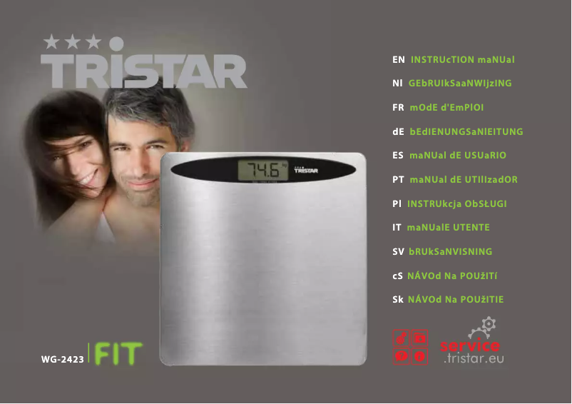 First page image of the manual for WG-2423