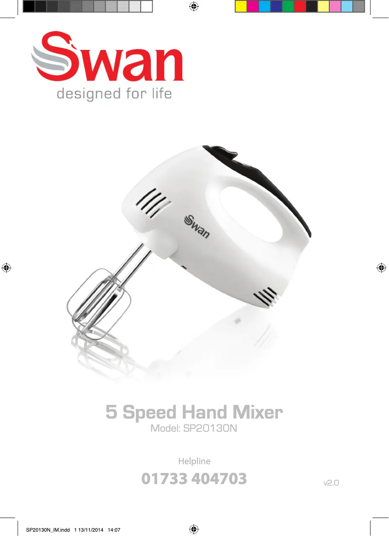 Page 1 of the manual User Manual Swan SP20130N