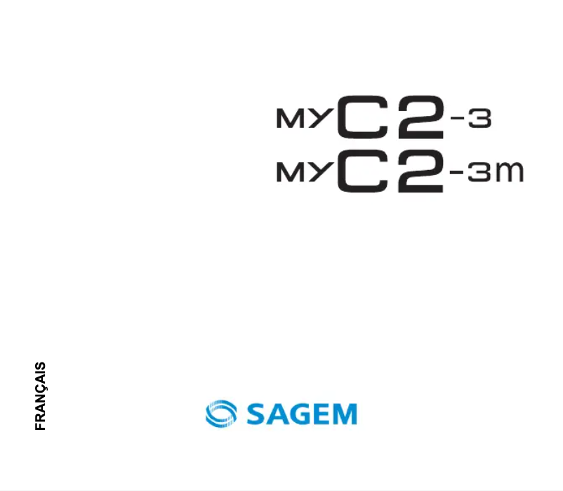 Page 1 of the manual User Manual Sagem myC2-3m