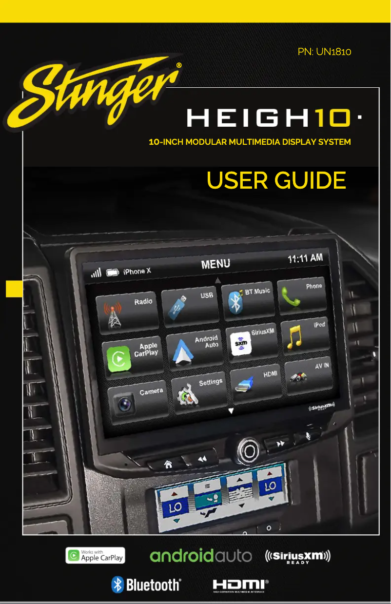 Page 1 of the manual User Manual PAC SR-TAC16H
