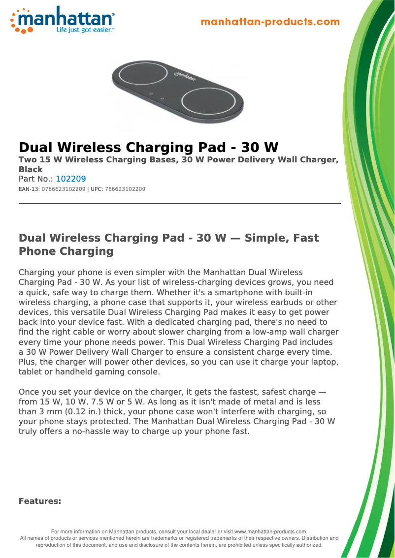 First page image of the manual for 102209