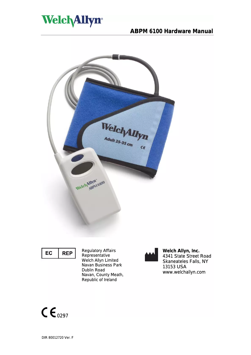 First page image of the manual for ABPM 6100