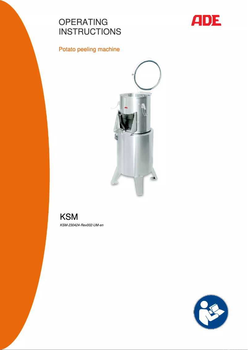Page 1 of the manual User Manual ADE KSM-230424
