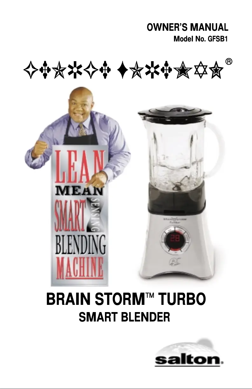 First page image of the manual for GFSB1