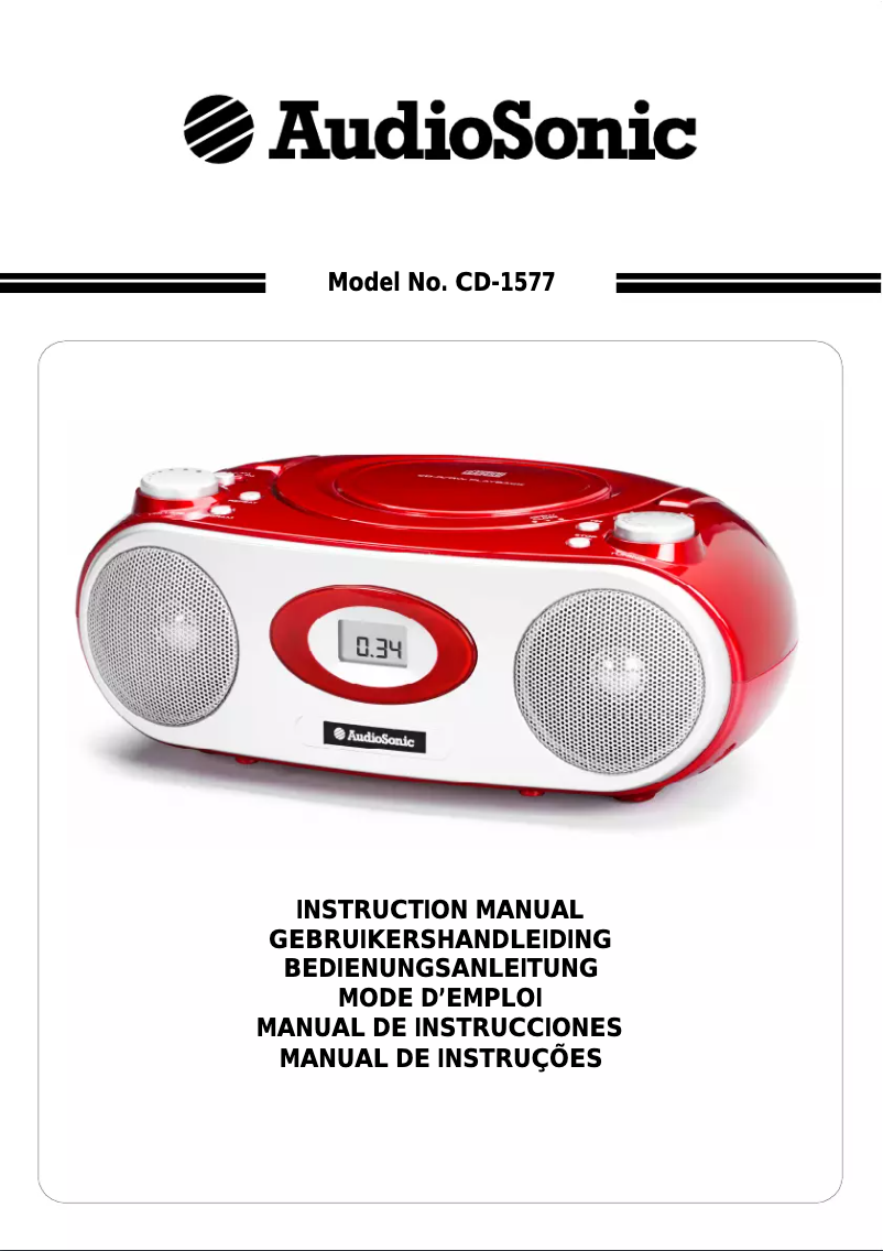 Image de la première page du manuel de l'appareil CD-1577