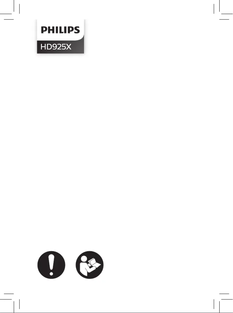 First page image of the manual for Walita RI9252