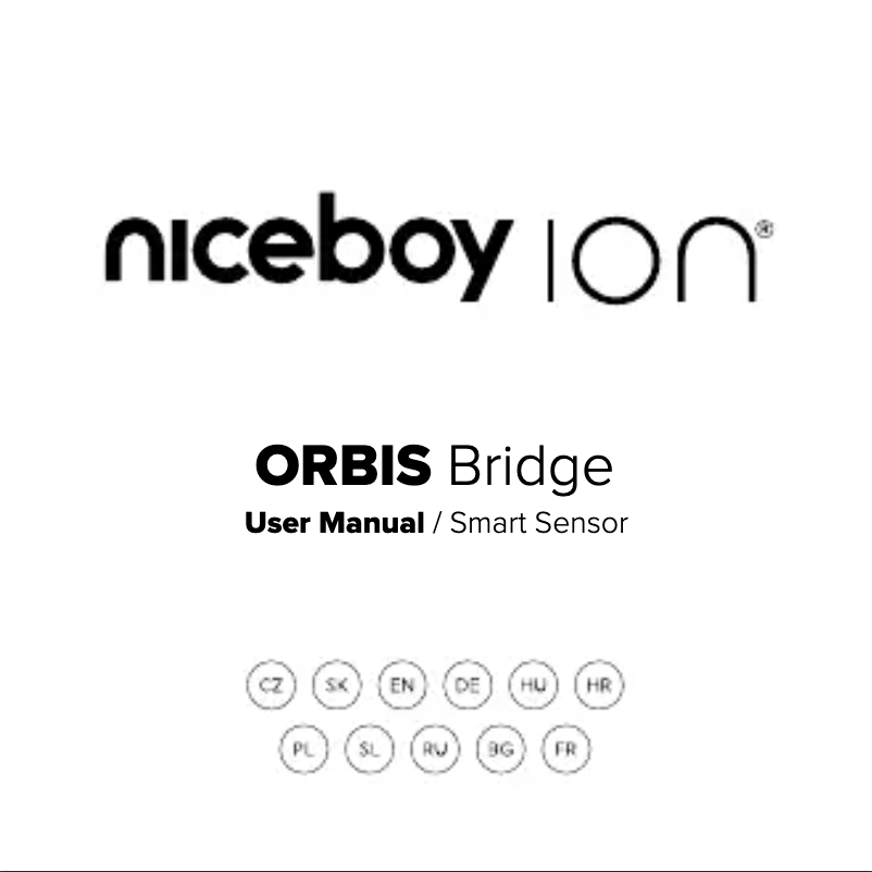 Page 1 of the manual User Manual Niceboy ION ORBIS Meteo Sensor