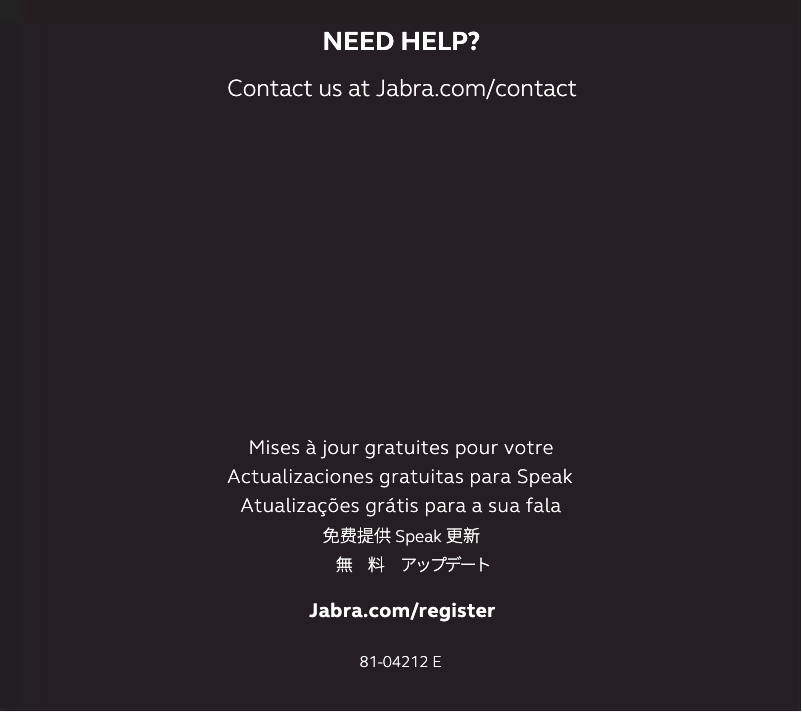 First page image of the manual for Speak 710