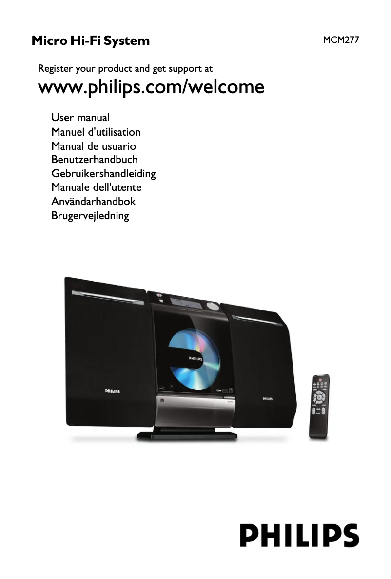 First page image of the manual for MCM277