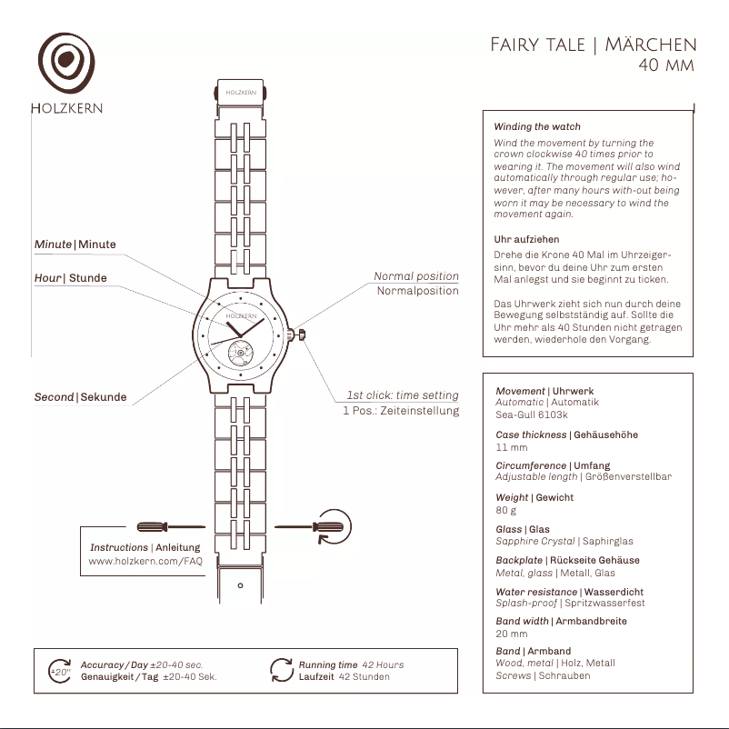 First page image of the manual for Rapunzel