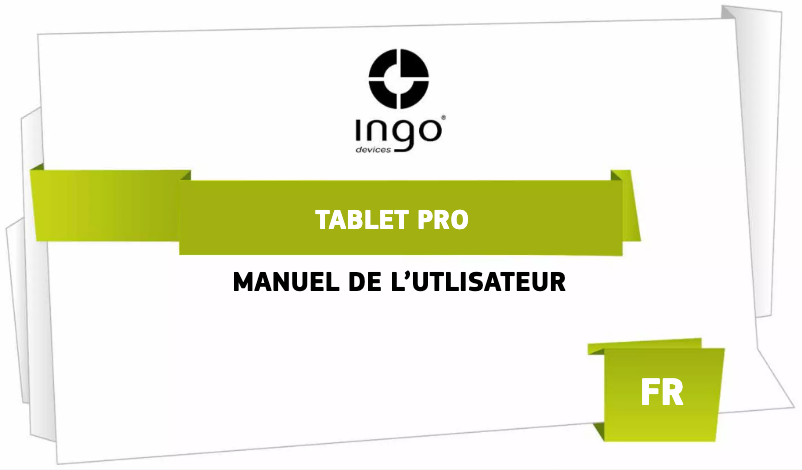 First page image of the manual for Tablet Pro INU007D