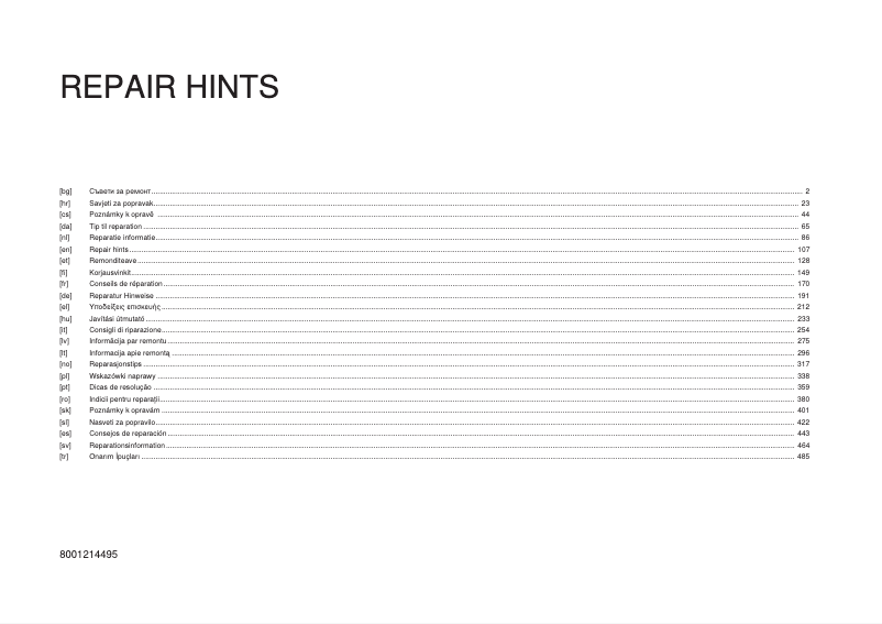 First page image of the manual for WM14LPH0ES