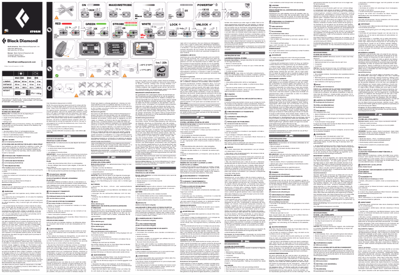 First page image of the manual for Storm