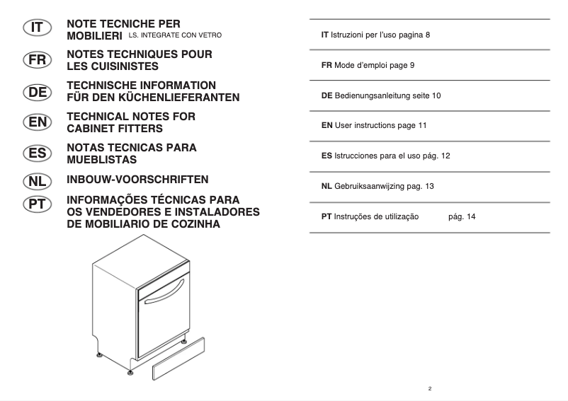 First page image of the manual for LS LVIC980RB