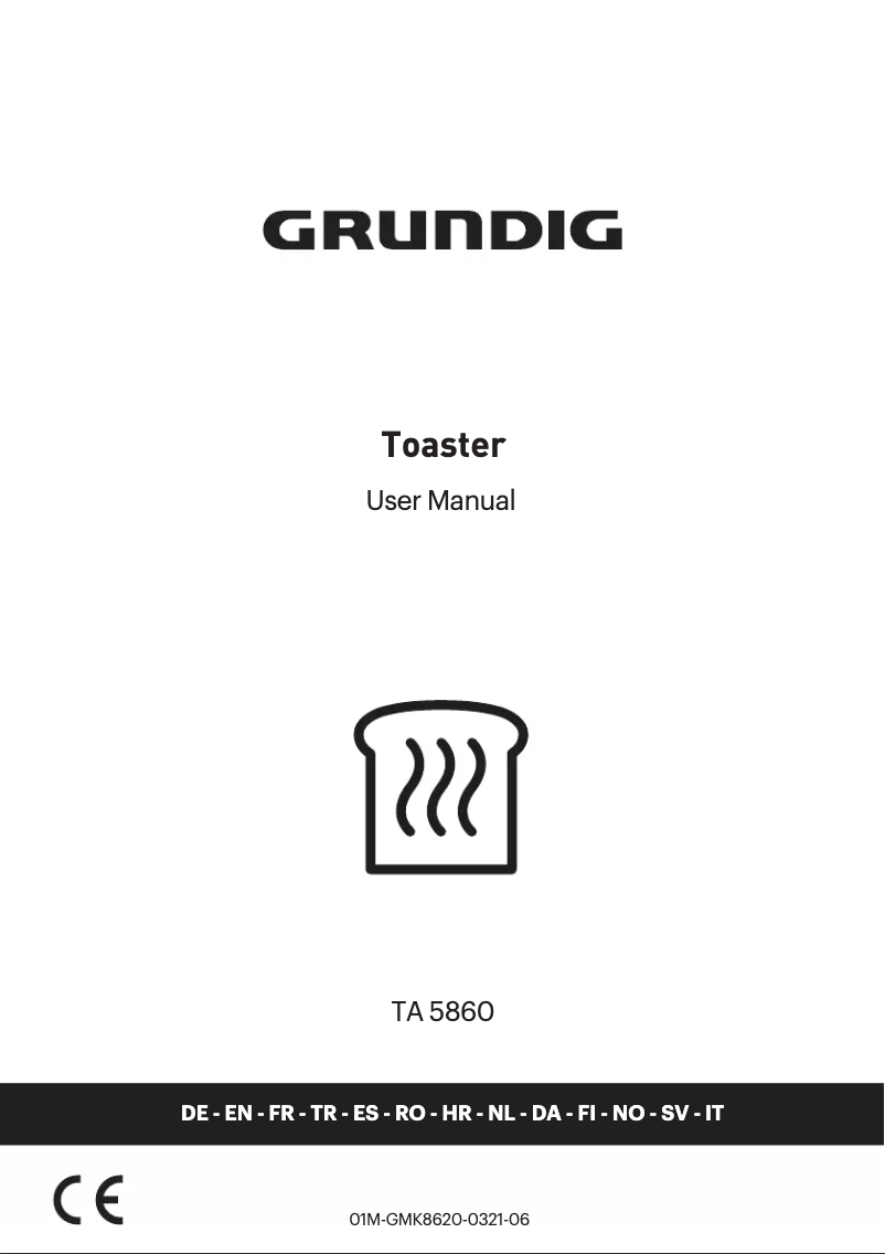 First page image of the manual for TA 5860