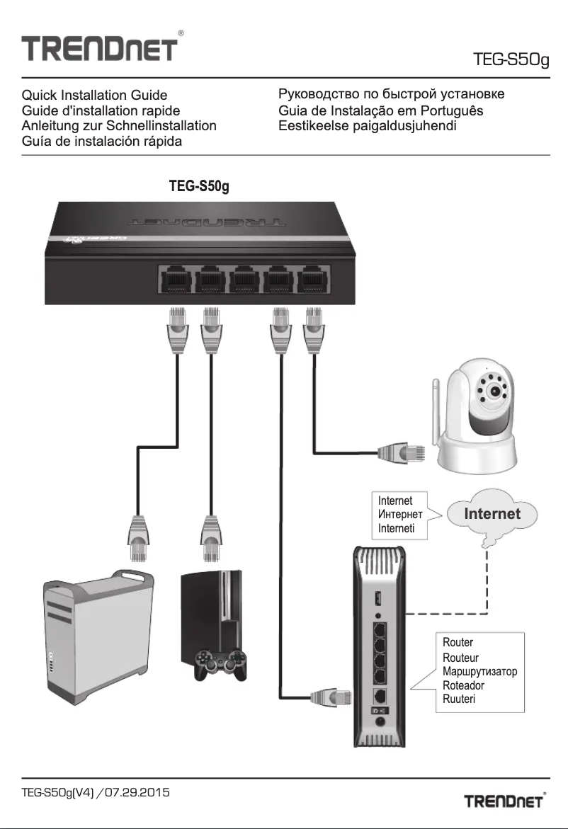 Page 1 of the manual User Manual TRENDnet TEG-S24Dg
