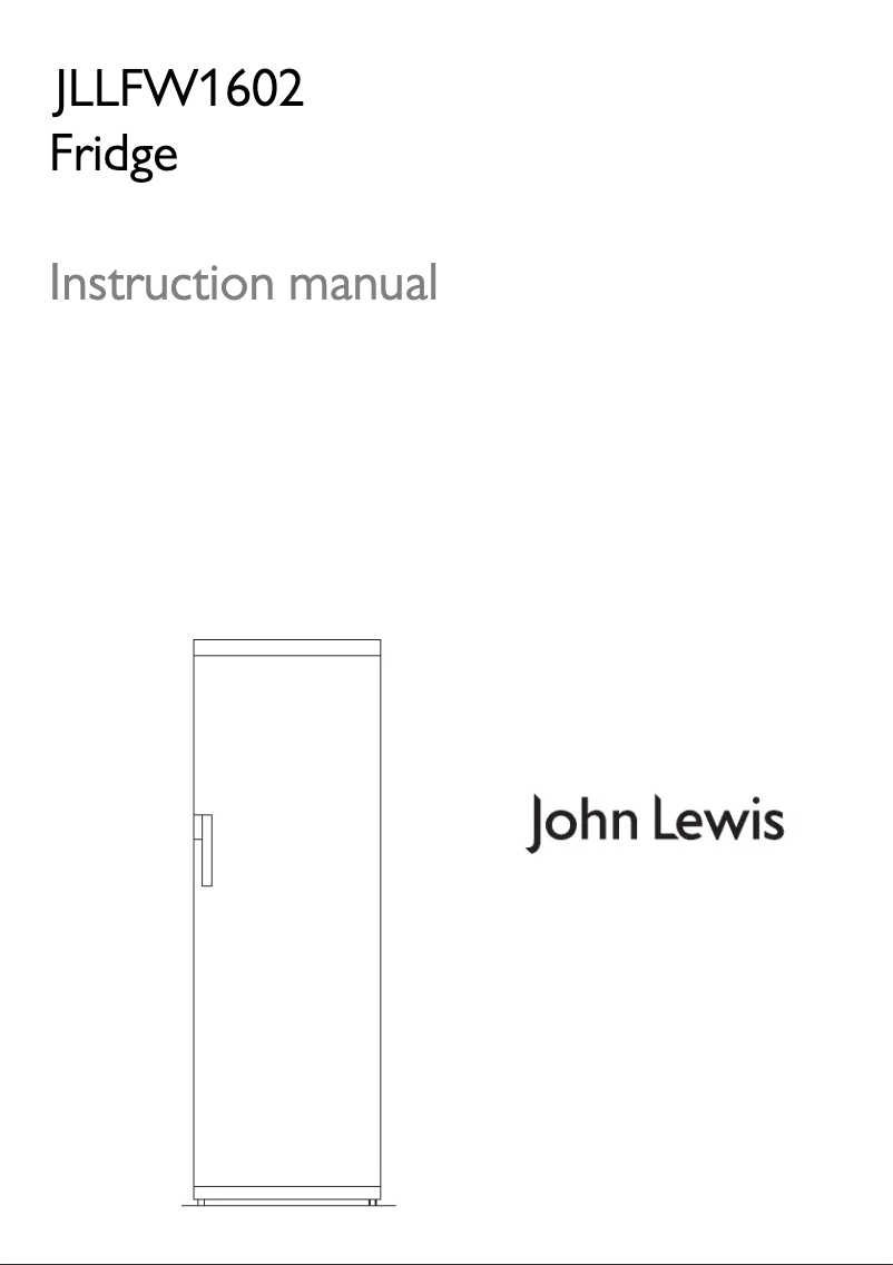 Page 1 of the manual User Manual John Lewis JLLFW 1602