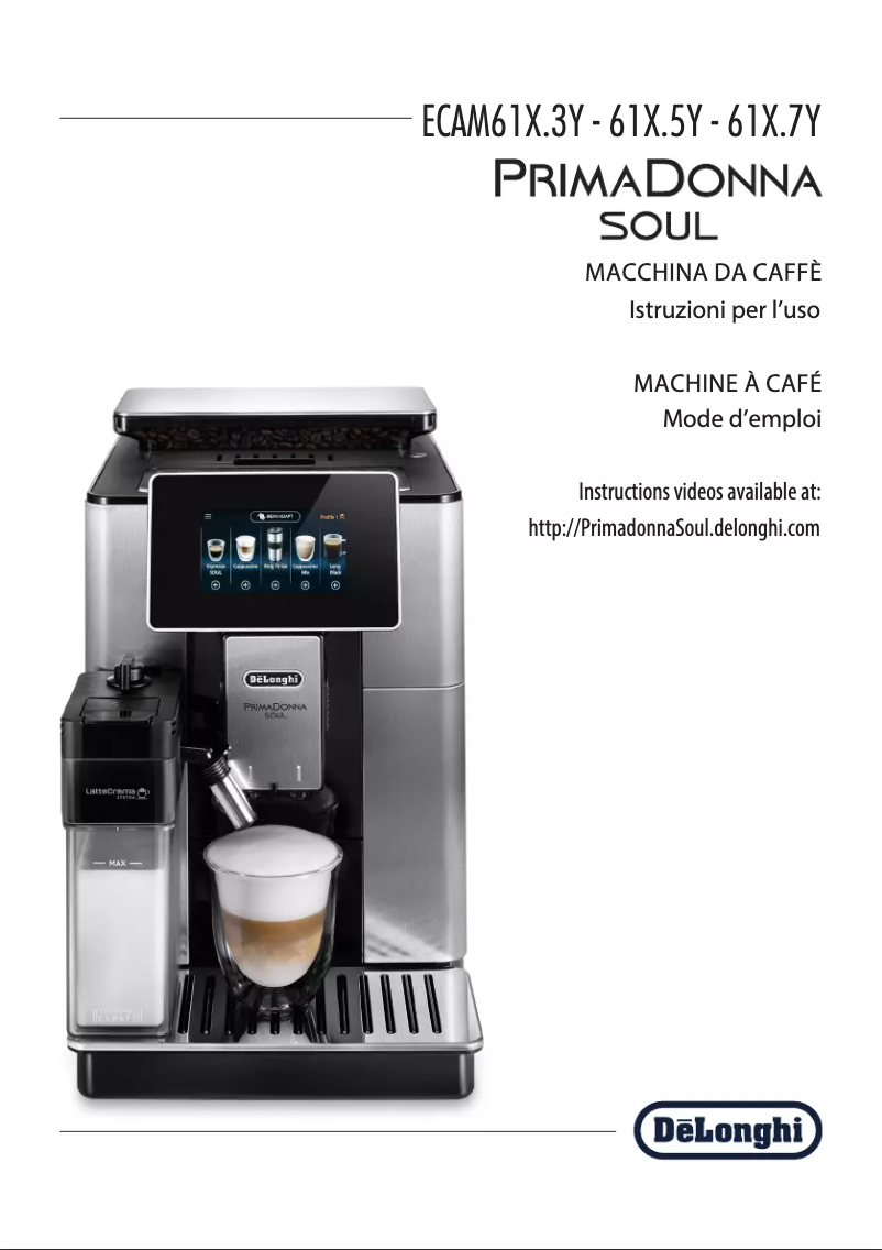 Page 1 of the manual User Manual DeLonghi Dedica Style EC685