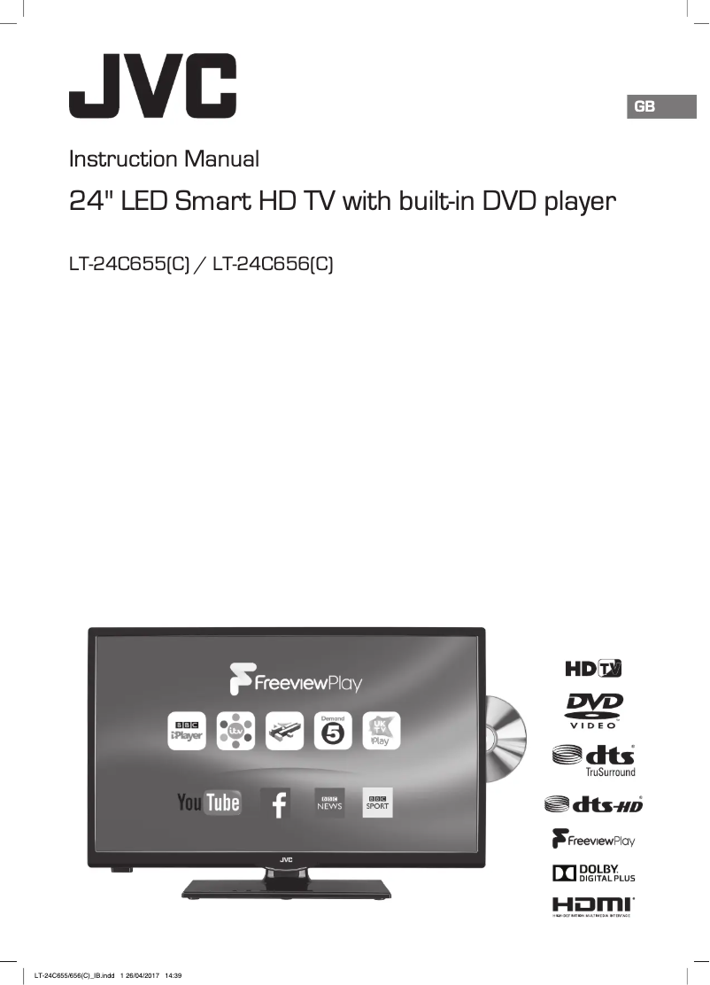First page image of the manual for LT-24C655