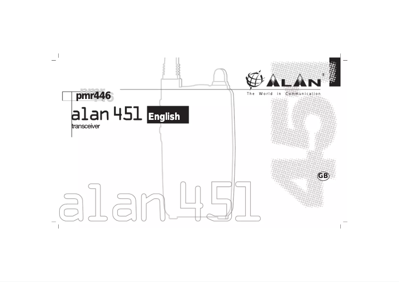 Page 1 of the manual User Manual Midland ALAN 451R