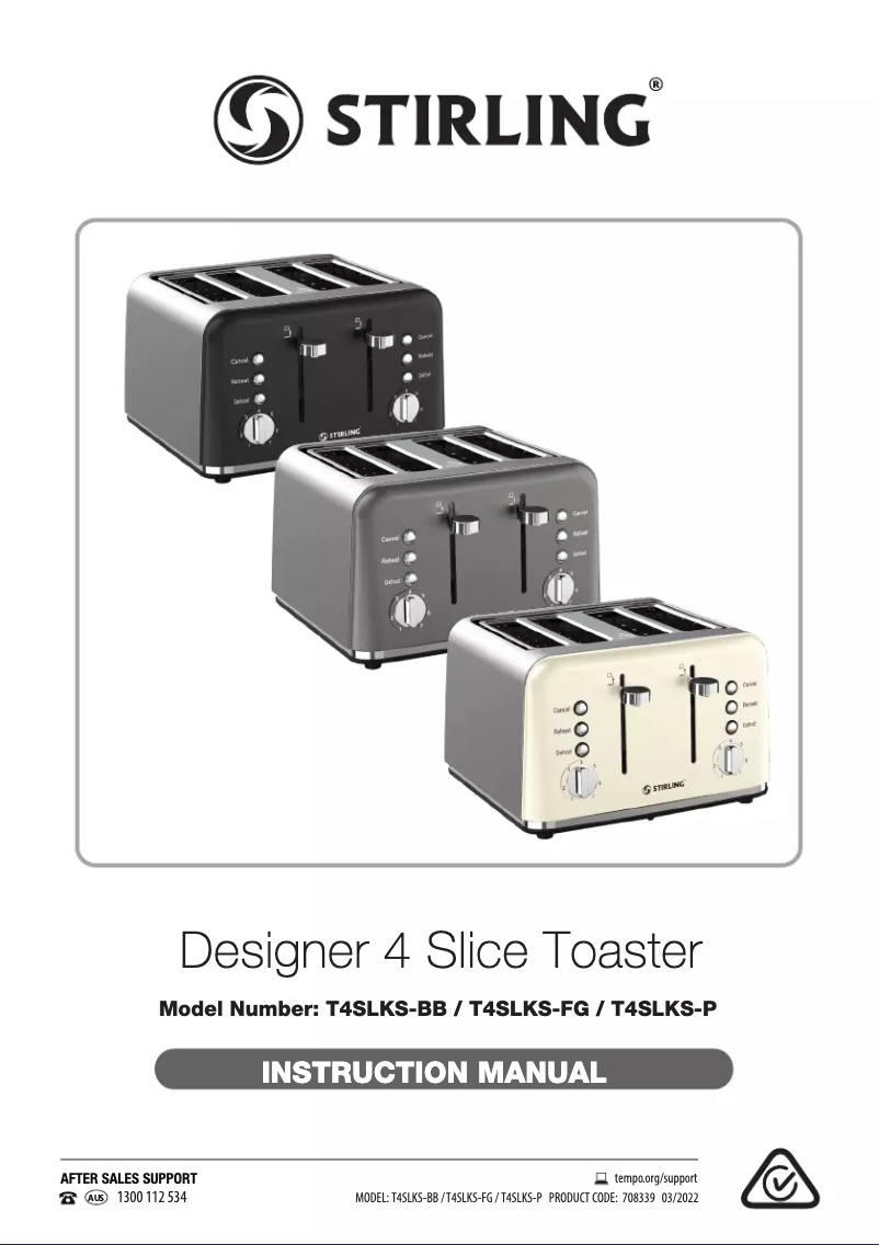 Page 1 of the manual User Manual Stirling T4SLKS