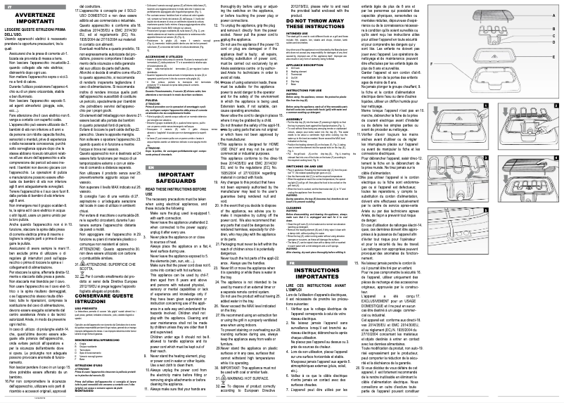 First page image of the manual for Party Grill 723