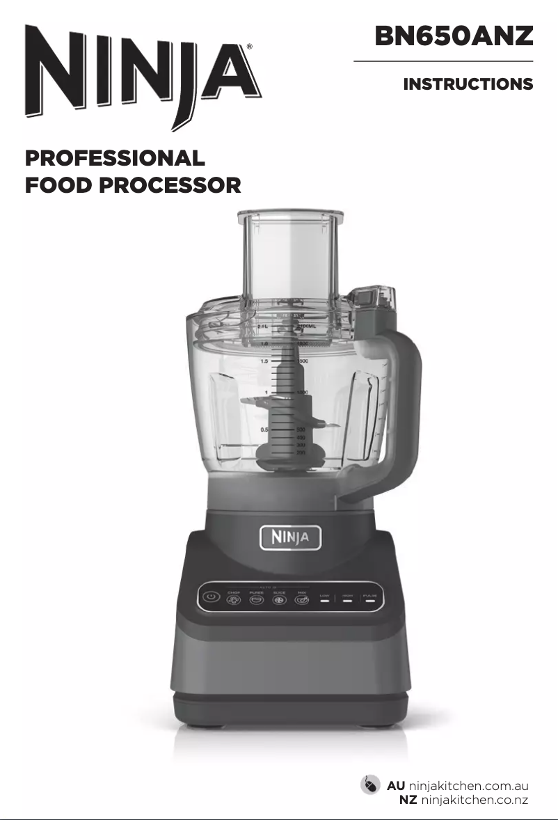 Page 1 of the manual User Manual Ninja Professional BN650
