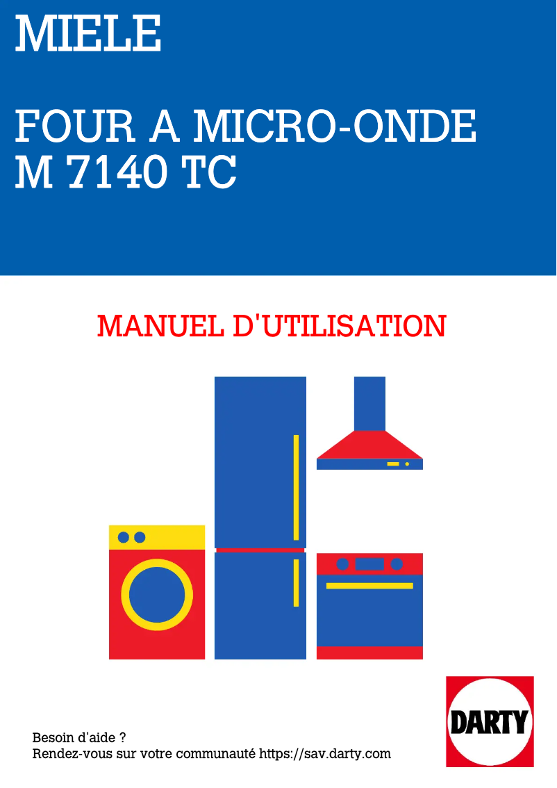 Page 1 of the manual User Manual Miele M 7140 TC