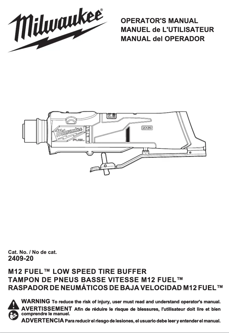 First page image of the manual for M12 FUEL 2409-22