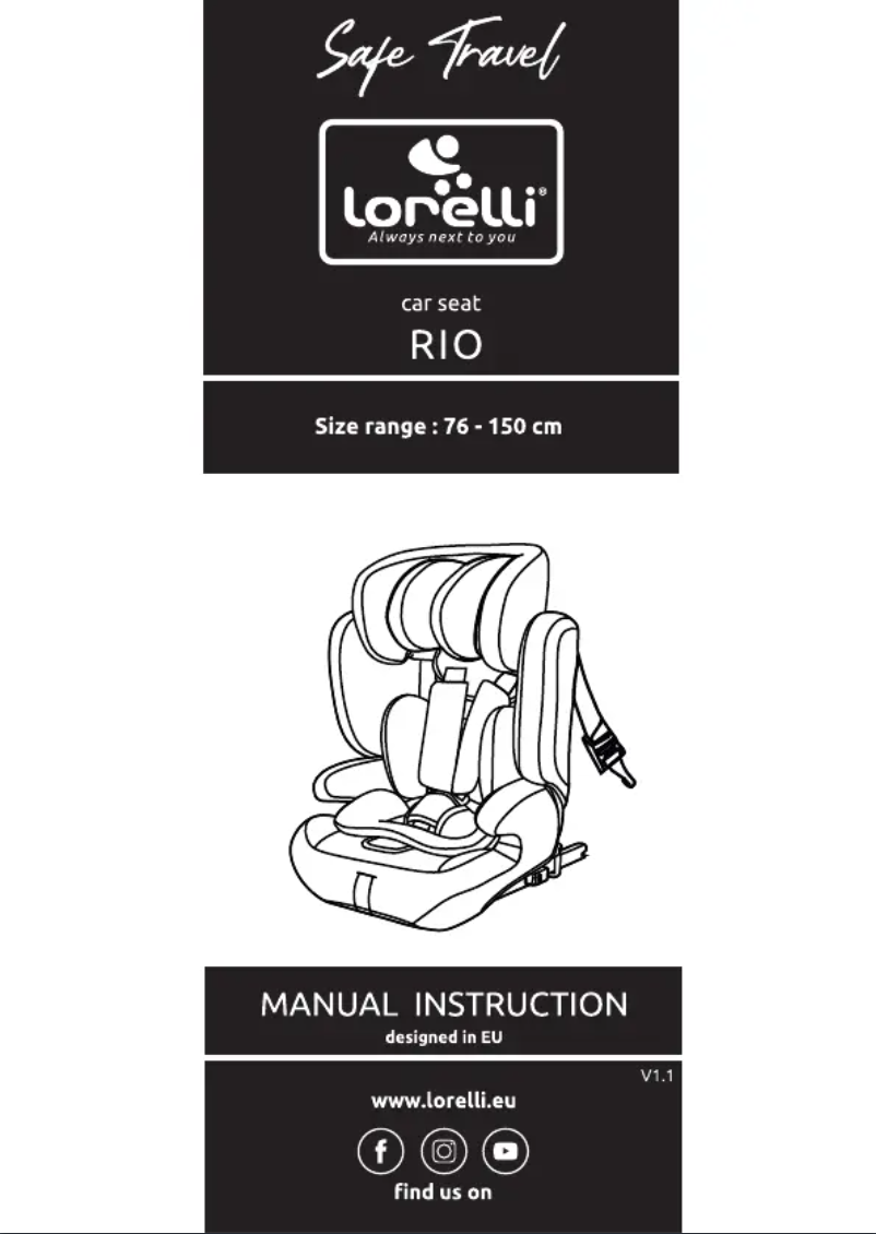 Page 1 of the manual User Manual Lorelli Rio