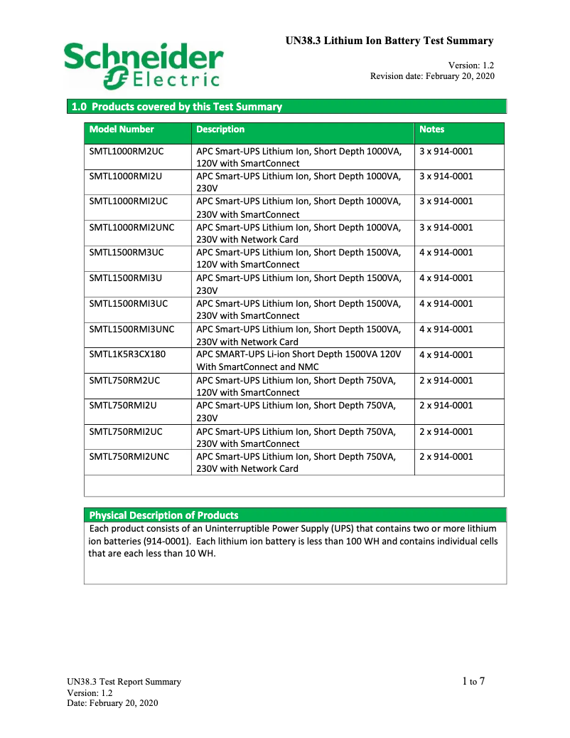 First page image of the manual for Smart-UPS SMTL1500RM3UC