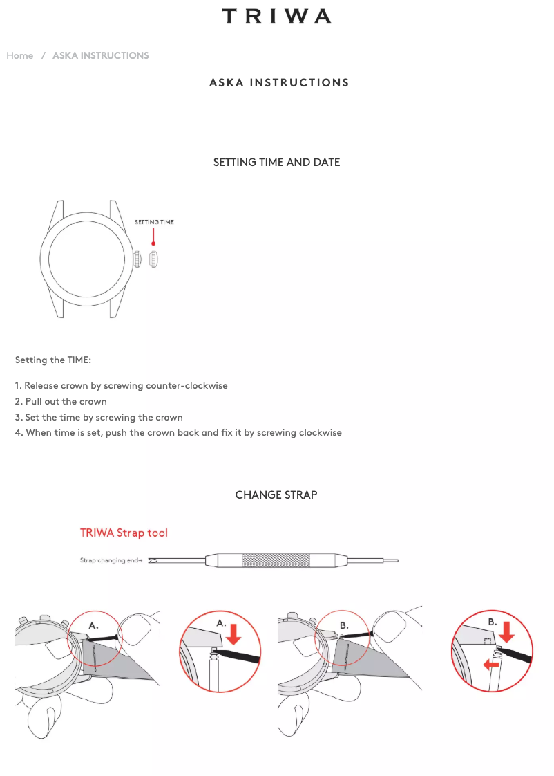 First page image of the manual for Aska