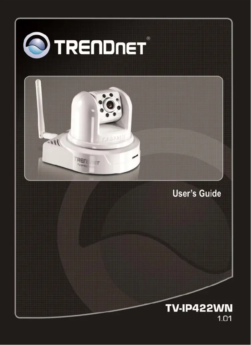 Image de la première page du manuel de l'appareil TV-IP422WN