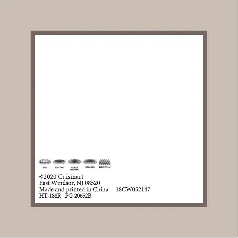 Image de la première page du manuel de l'appareil CI650-25BG