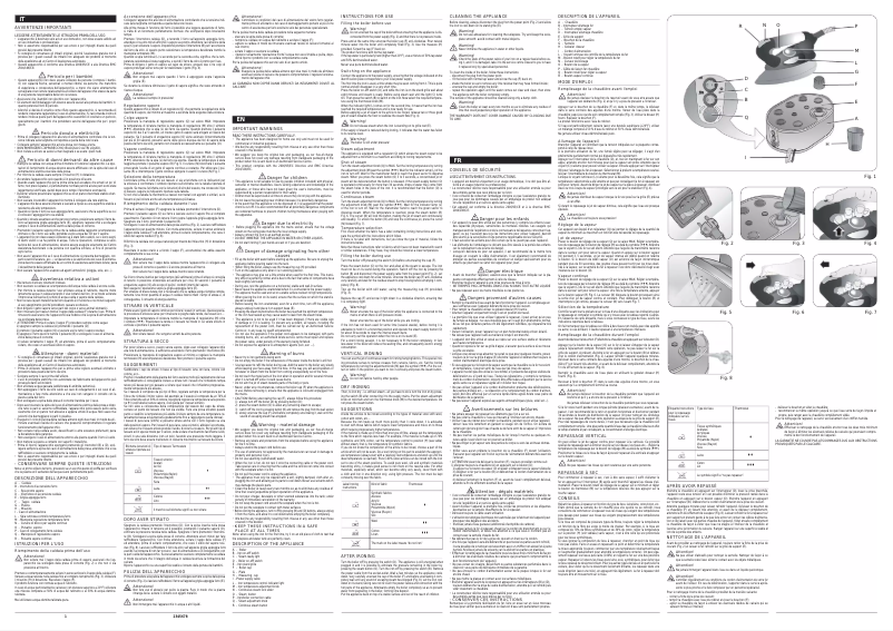 Page 1 of the manual User Manual Ariete Stiromatic 2800
